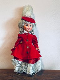 Vintage Classic Red Doll Incl. Stand