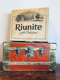 Vintage Trunk And Storage Box