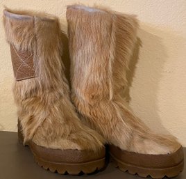 Vintage La Mondiale Fur Winter Boots Made In Italy Size 6