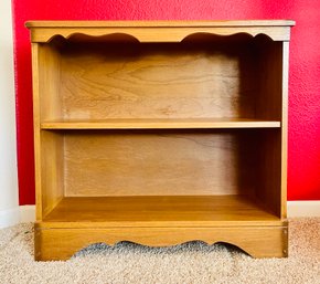 Vintage Ornate 2 Shelf Wooden Bookcase