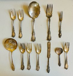 Variety Of Silver Finish Flatware