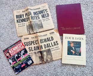 President Kennedy Memorabilia Including Fort Worth Star-telegram, Four Days & More