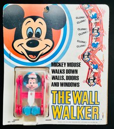 1972 Vintage Kenner Disney Mickey Mouse Wall Walker Sealed