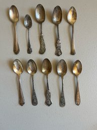 Vintage Silver Finish Spoons