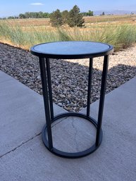 Mirrored-top Side Table