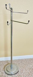 Chrome Fish Motif Metal Standing Rack