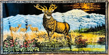 Vintage Elk Mountain Scenery Tapestry