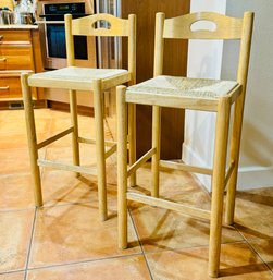 Pair Of Lowenstien Counter Height Stools