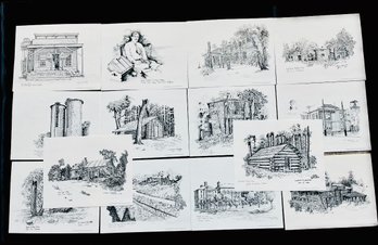 Grouping Of 14 William Johnson Prints