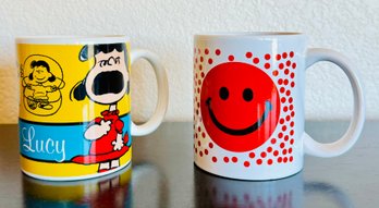 Charlie Brown 60 Year Anniversary 'lucy' Mug With Smile Vintage Graphic Mug