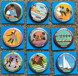 Lot Of 1984 Olympic Buttons