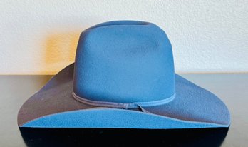 Blue Show Season American Hat Co. Leather Cowboy Hat