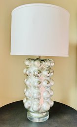 Bubble Glass Table Lamp With Metallic Finish 1 Of 2