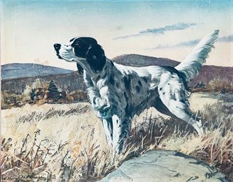Painting Of A Dog On The Countryside
