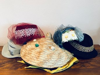 Large Assortment Of Women's Vintage Stylish Hats