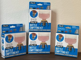 Set Of 4 Flip It Bottle Emptying Kit