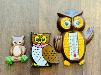 Vintage Owl Magnets