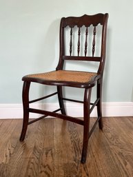 Antique Spindle Back Cane Chair