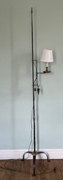 Vintage Wrought Iron Colonial Style Floor Lamp