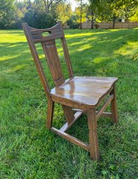 Ranch Oak Slant Back Side Chair