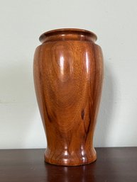 A Poem In Wood Vase From Duncan Mrytle Wood Crafters
