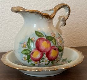 Vintage Homco Miniature Pitcher & Bowl