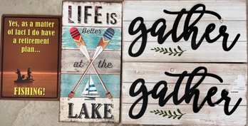 Lake Life Signage