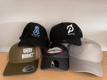 Lot Of Five Assorted Baseball Hats