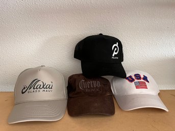 Lot Of 4 Assorted Baseball Hats