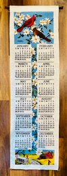 1985 Red Robin Hanging Cloth Vintage Calendar