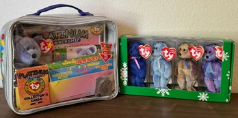 Beanie Babies Official Club Collectors Bag & New In Box Beanie Babies