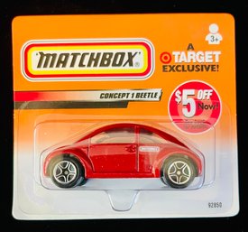 Vintage NIP 2000 Matchbox Concept 1 Beetle- Target Exclusive