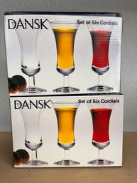 Set Of 12 Dansk Cordials With Box