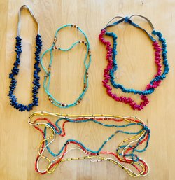 Lot Of Beaded Costume Necklaces