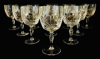 Vintage Gorham Crown Point Crystal Water Goblets (11)