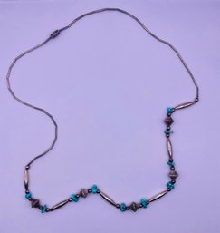 Sterling And Turquoise Necklace