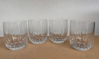 Four Elegant Tumblers Or Rocks Glasses