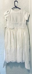Vintage Childrens White Lace Dress By Susanne Lively