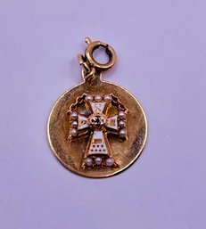 14KT Sorority Charm- 3.2 Grams TW