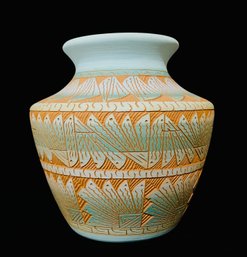 Vintage Navajo Pottery Signed Vase