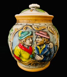 Vintage Hand Painted Bavarian Cookie Jar