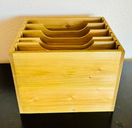 Wood Box File Holder