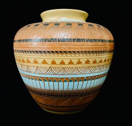 Navajo Pottery Vase Signed By Johnny Williams