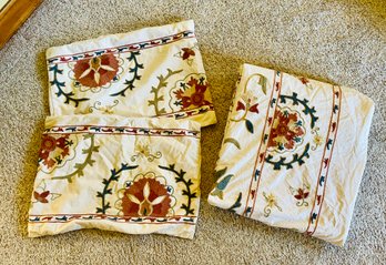 3 PC Lot Of Pottery Barn Duvet And Pillow Covers