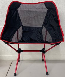 Two Folding Chairs With Carry Totes