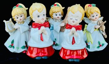 5 Homeco Angels & Choir Boy Figurines