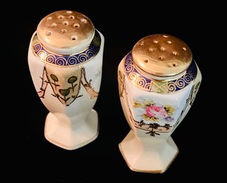 Vintage Hand Painted Nippon Salt & Pepper Shakers