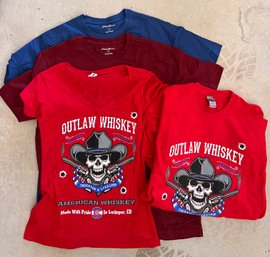 Eddie Bauer And Outlaw Whiskey T-shirts