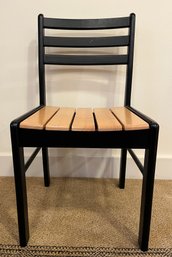 Tan And Black Wood Chair