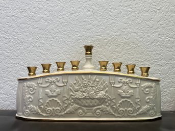 Lenox Ivory Porcelain Menorah